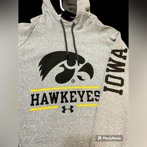 Under Armor Gray/Black Hawkeye Hoodie Sweatshirt Size Large